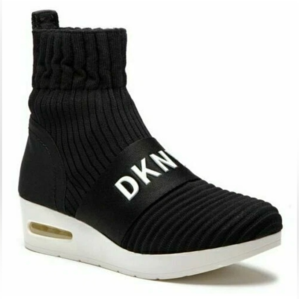DKNY Anna Black Women's Sock Sneakers 8.5us
